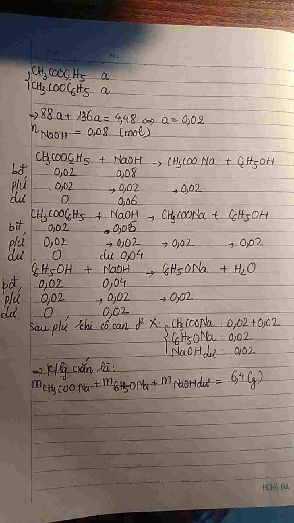 hoa-hoc-lop-12-cho-4-48-gam-hon-hop-gom-ch3cooc2h5-va-ch3cooc6h5-co-ti-le-mol-1-1-tac-dung-voi-8