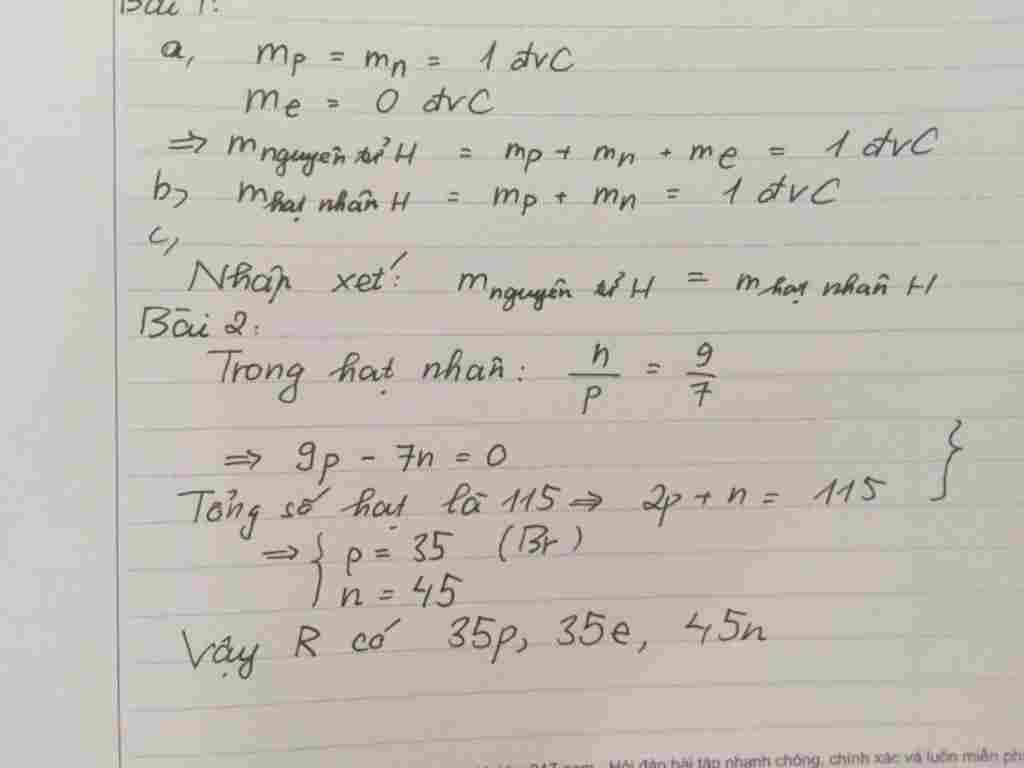 hoa-hoc-lop-8-bai-1-a-tinh-khoi-luong-cua-mot-nguyen-tu-hidro-biet-nguyen-tu-nay-gom-1p-1e-0-n-b