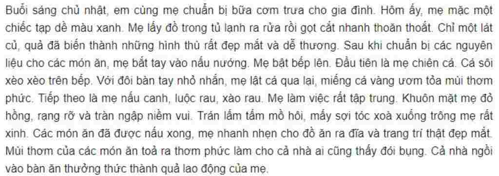 ngu-van-lop-5-viet-mot-doan-van-ta-hoat-dong-cua-mot-nguoi-ma-em-yeu-men-vi-du-co-giao-me