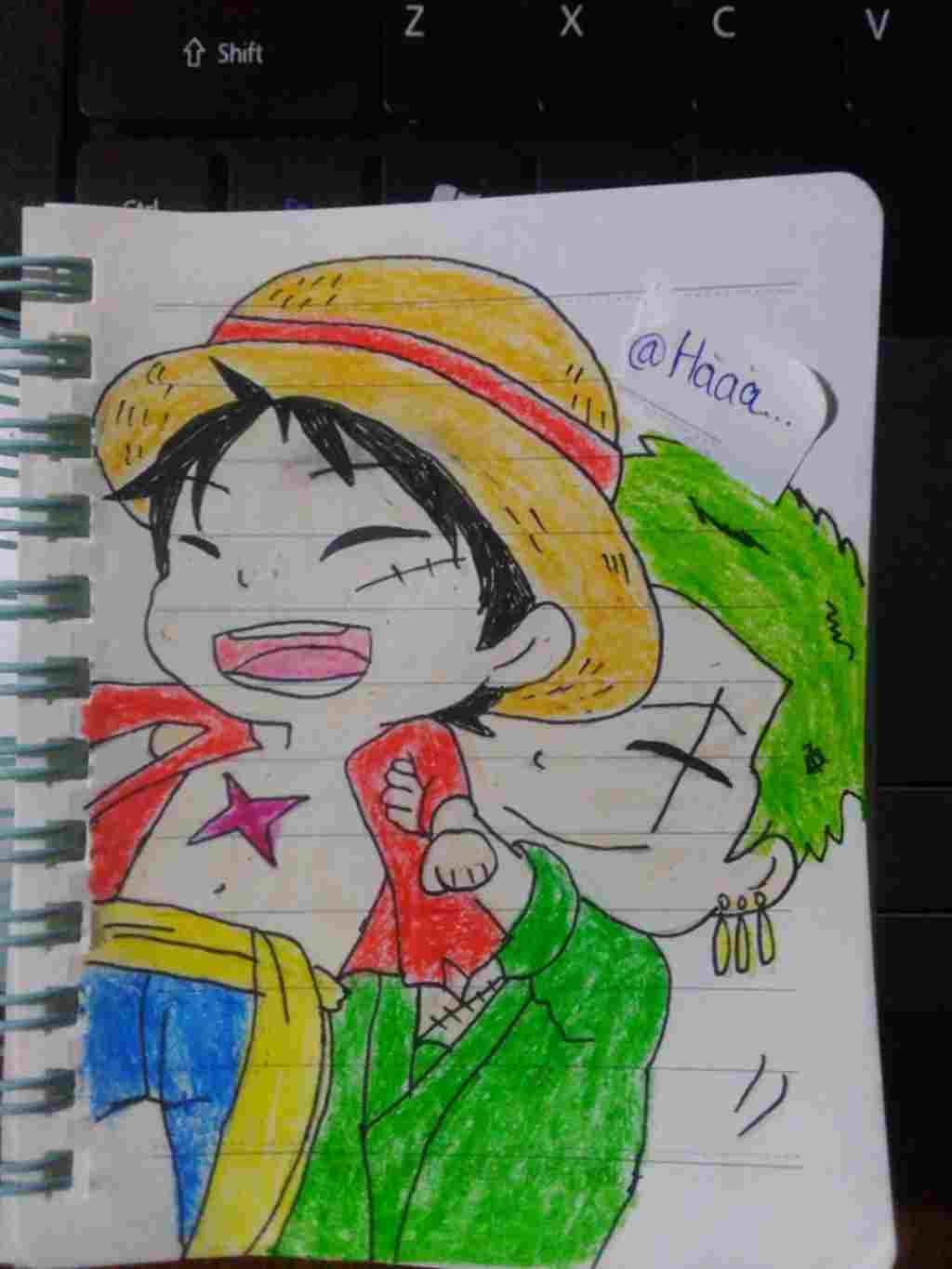 nhac-hoa-lop-7-ve-luffy-va-zoro-chibi