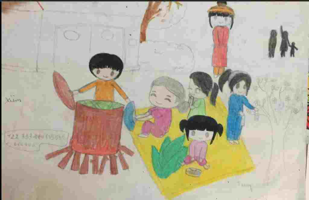 nhac-hoa-lop-8-tranh-ve-gia-dinh-don-gian