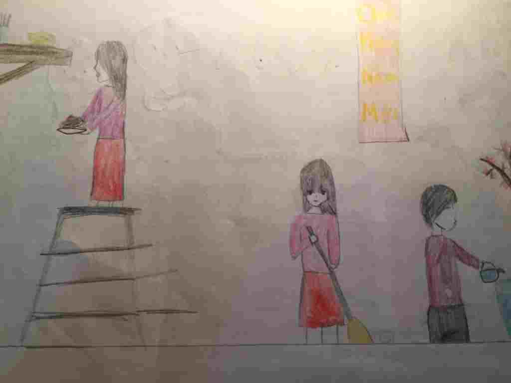 nhac-hoa-lop-8-tranh-ve-gia-dinh-don-gian