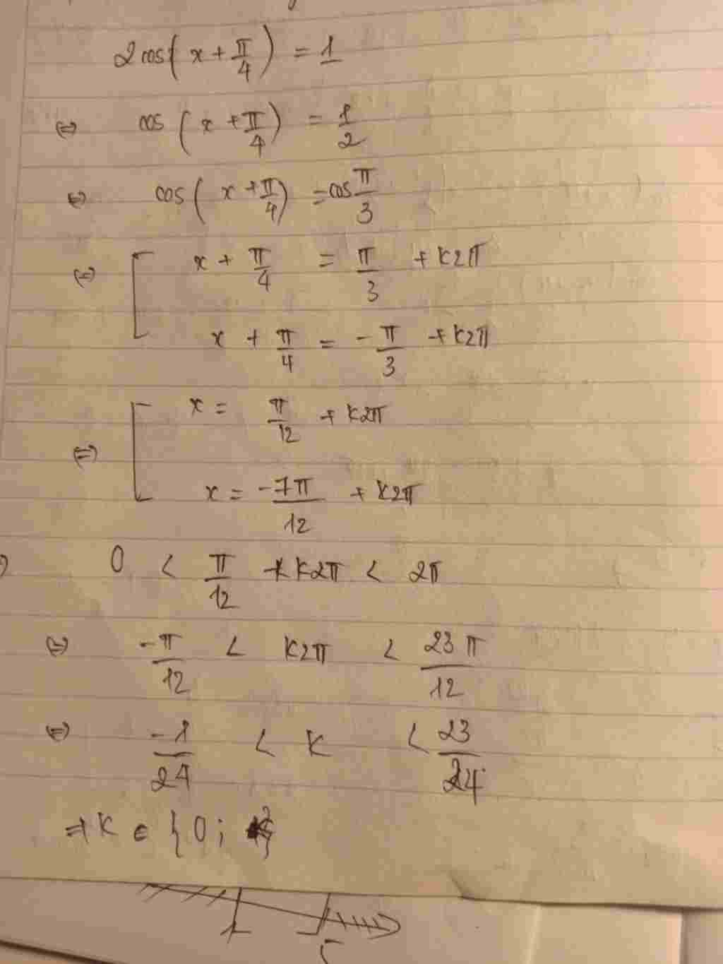 toan-lop-11-tim-nghiem-cua-phuong-trinh-2cos-pi-4-1-tren-doan-0-2pi